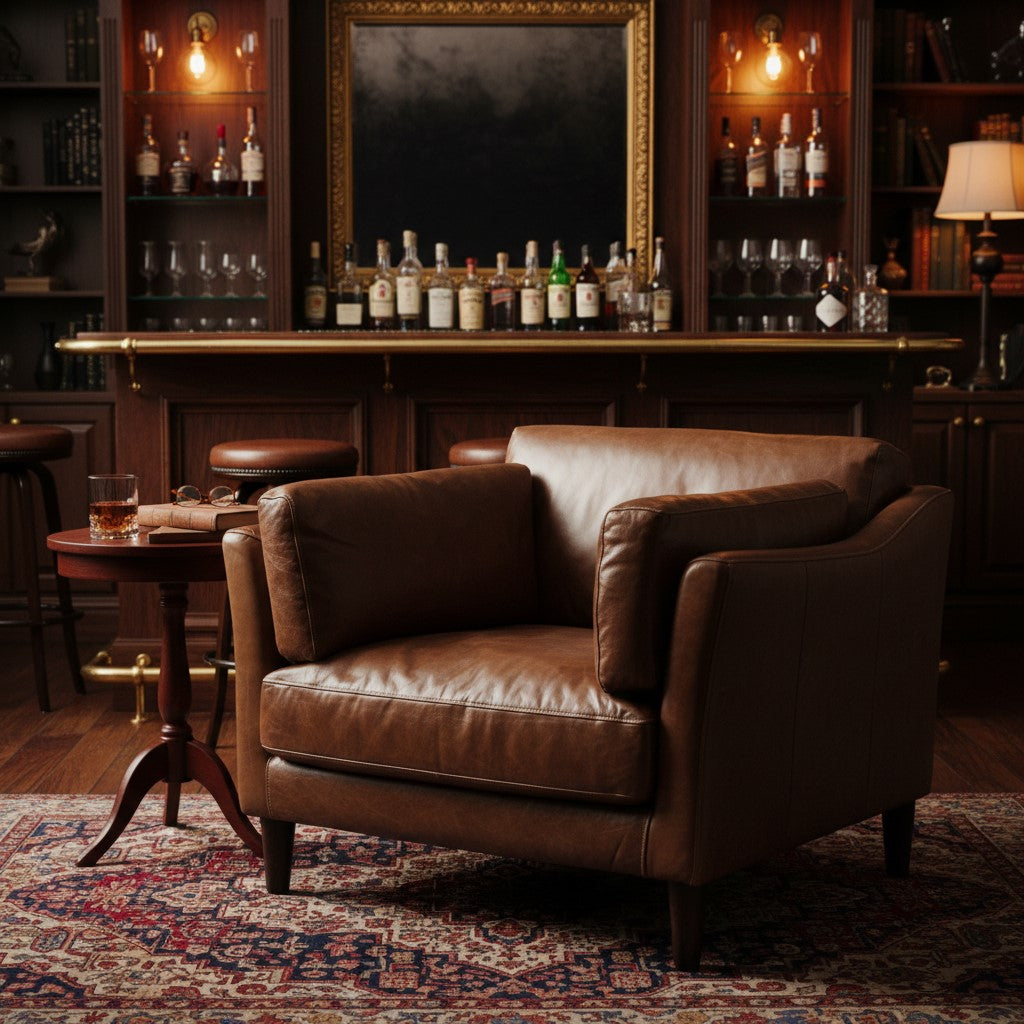 Vintage Leather Adina Armchair