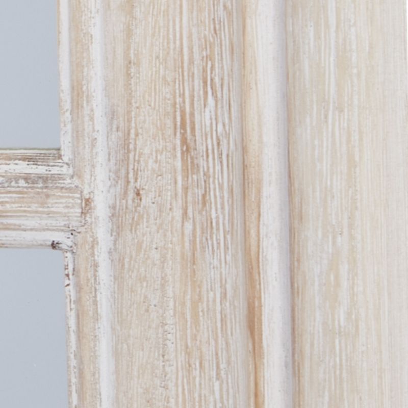 Washed Wood Framed Window Mirror