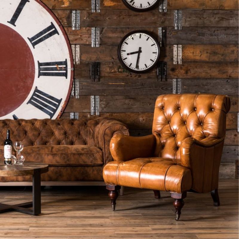 Westminster Buttoned Leather Armchair