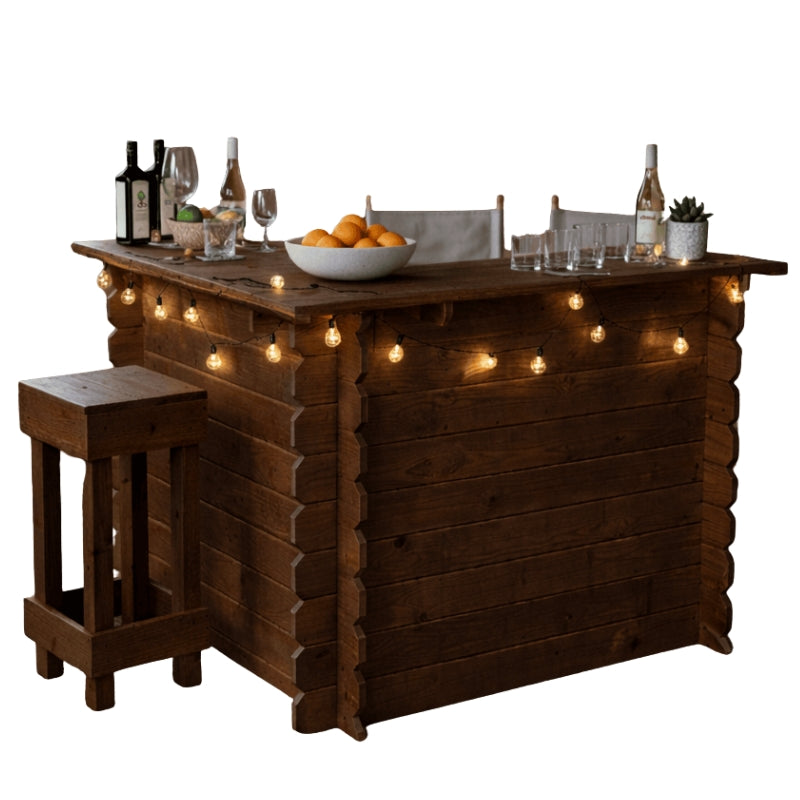 Wooden Interlock Corner Bar