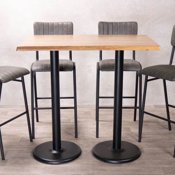 Aged Pine Café Bar Table Range