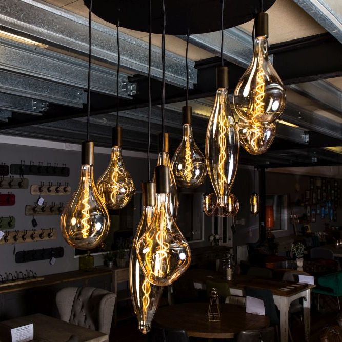 Lunar Antique Brass Pendant Light Range