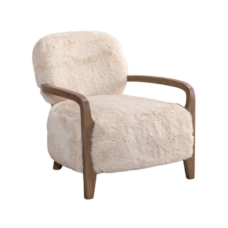 Armchair Caramel Chamonix Faux Fur Armchair Range