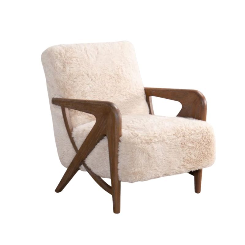 Armchair Caramel Zermatt Faux Fur Armchair Range