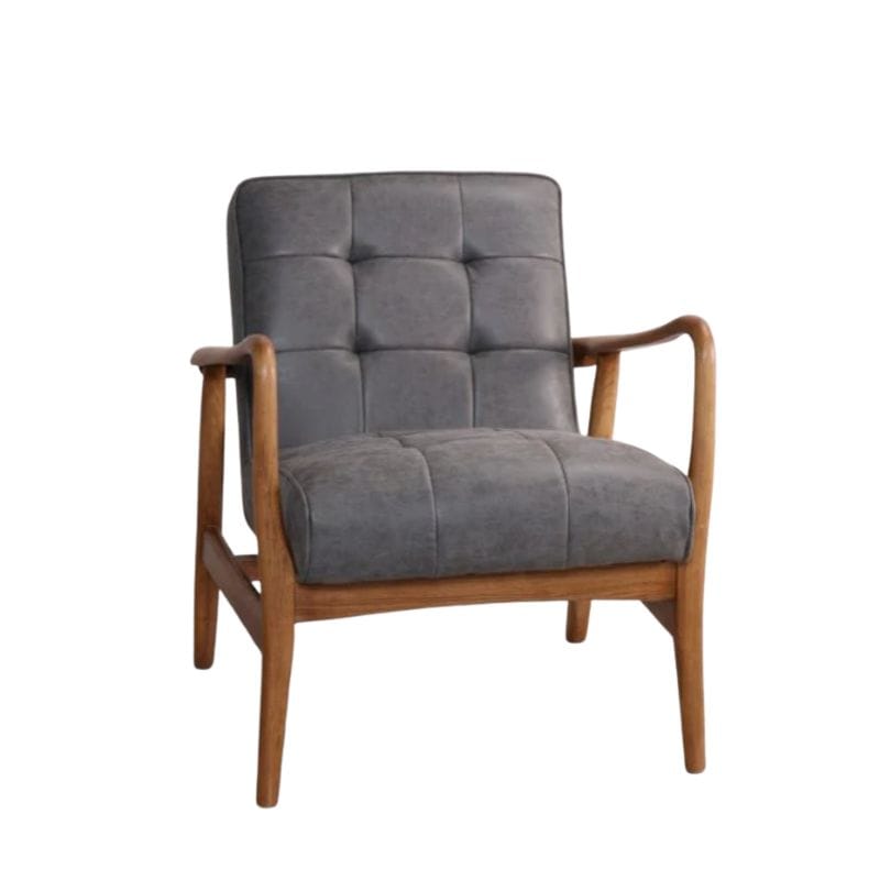 Armchair Chair / Grey Kingsbury Faux Leather Sofa Range