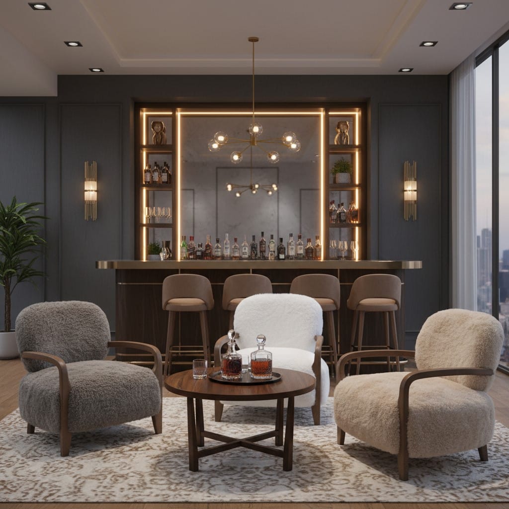 Armchair Chamonix Faux Fur Armchair Range