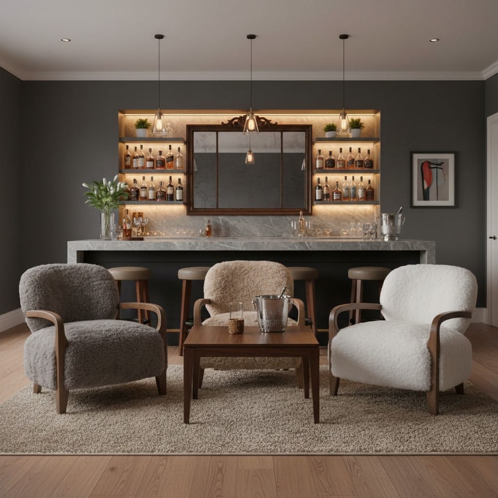 Armchair Chamonix Faux Fur Armchair Range