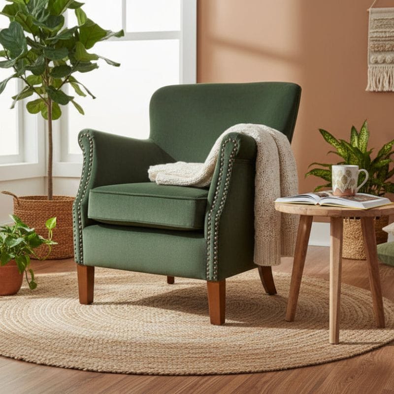 Armchair Cromarty Armchair in Forest Green
