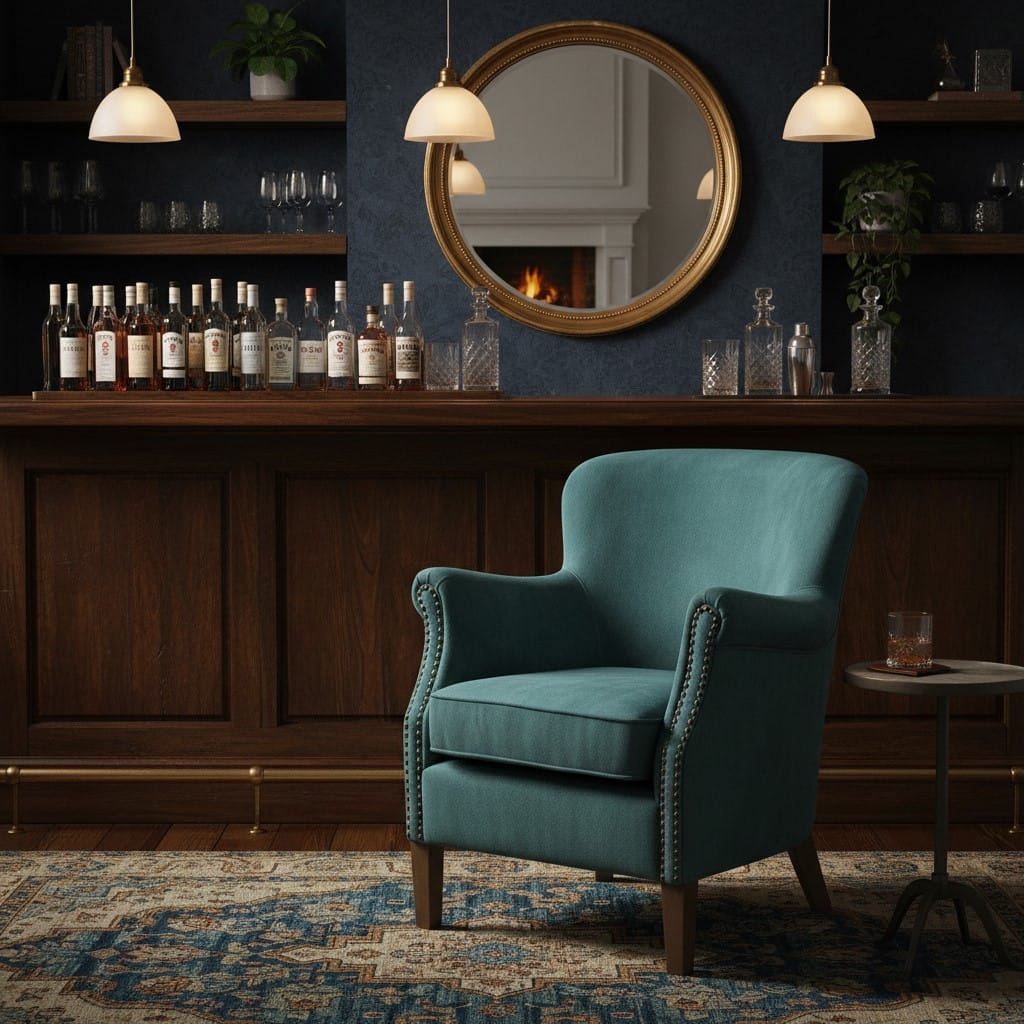 Armchair Cromarty Armchair in Vintage Teal