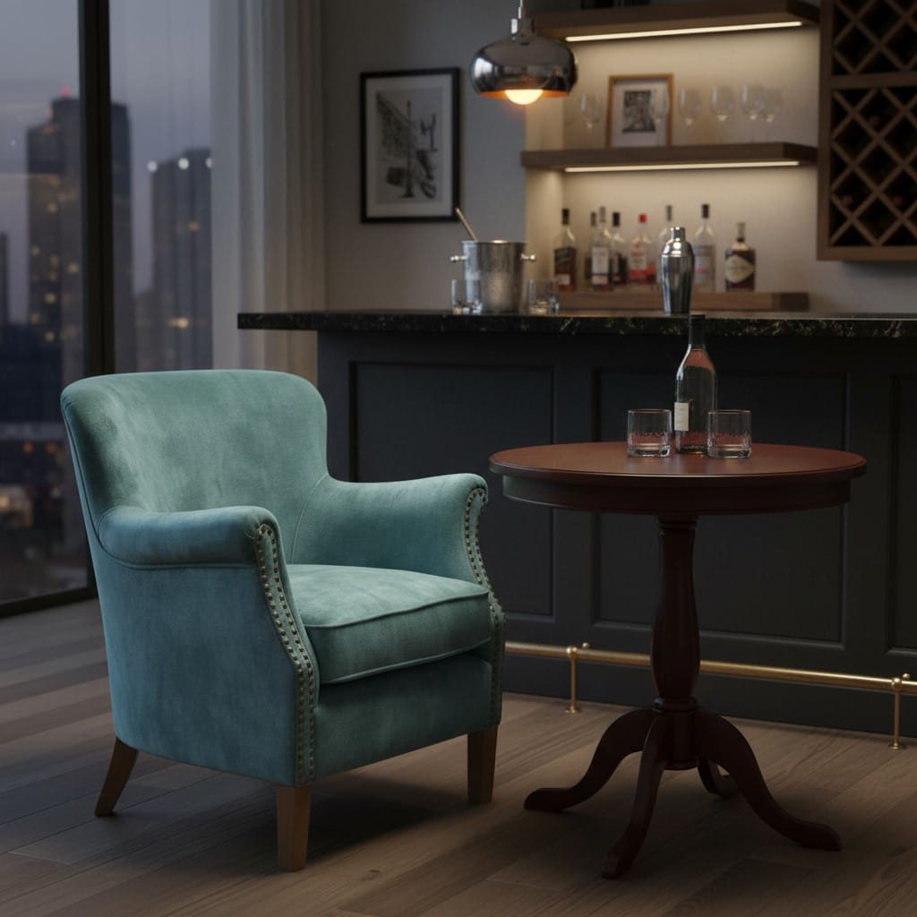 Armchair Cromarty Armchair in Vintage Teal