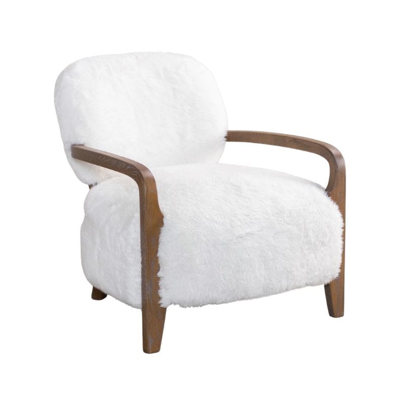 Armchair Ivory Chamonix Faux Fur Armchair Range