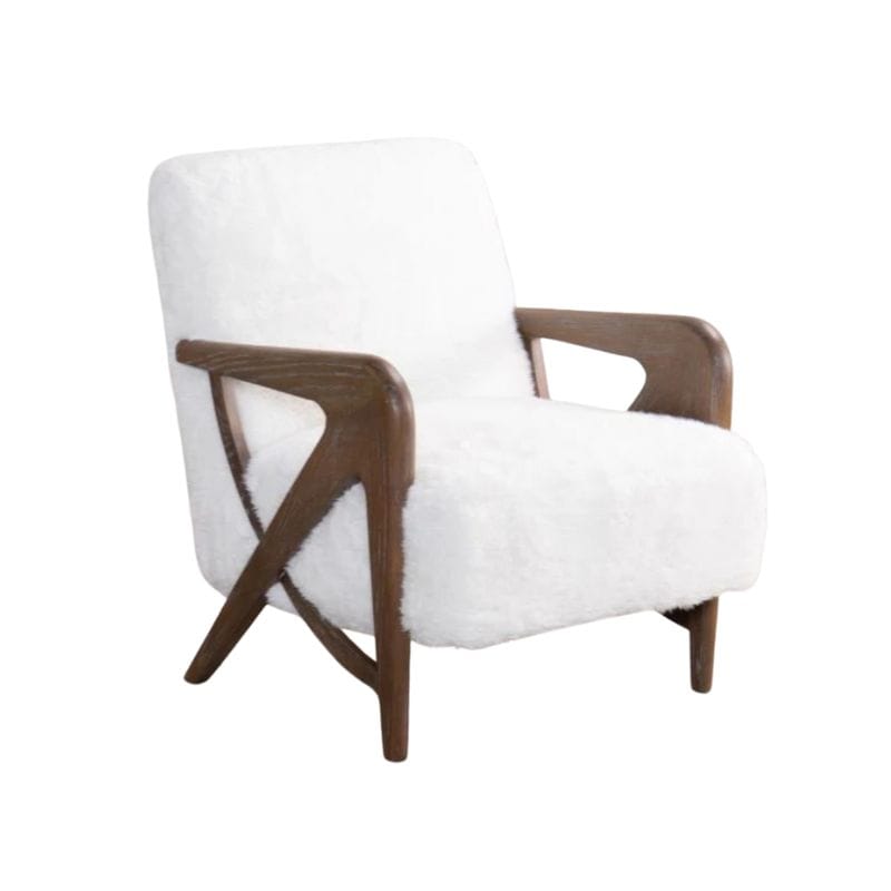 Armchair Ivory Zermatt Faux Fur Armchair Range
