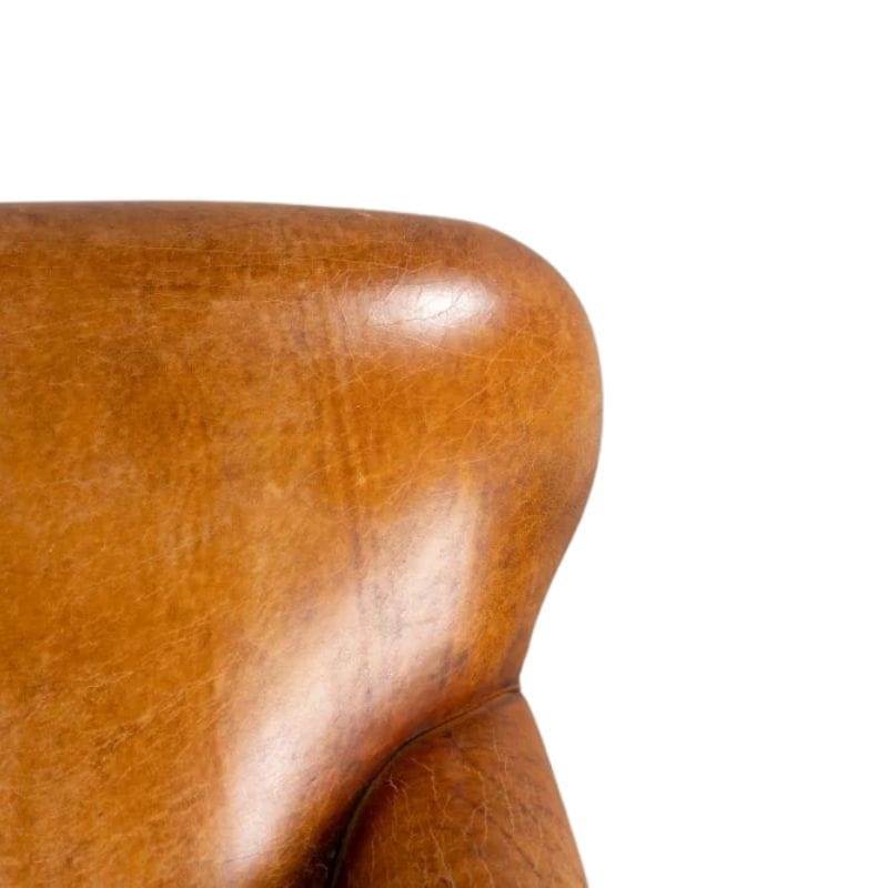 Armchair Langan Vintage Style Tan Leather Armchair
