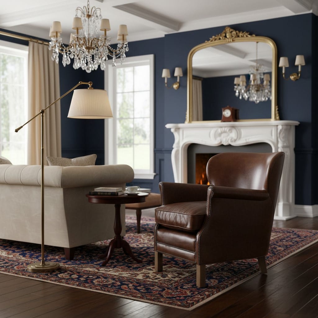 Armchair Library Leather Armchair