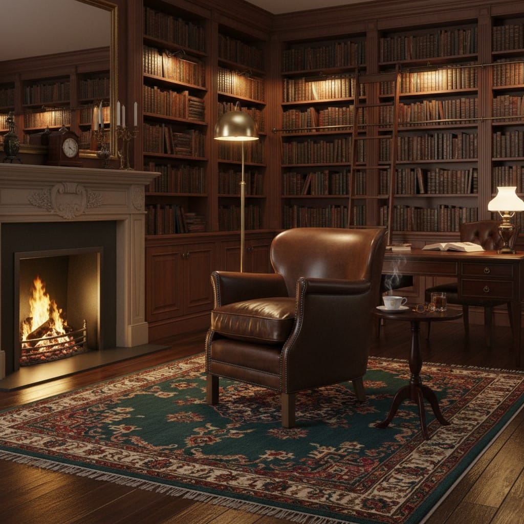 Armchair Library Leather Armchair