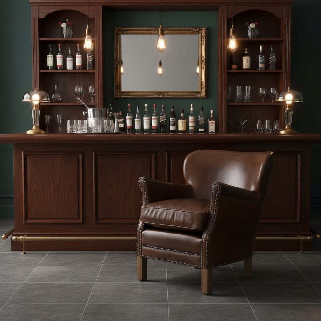 Armchair Library Leather Armchair