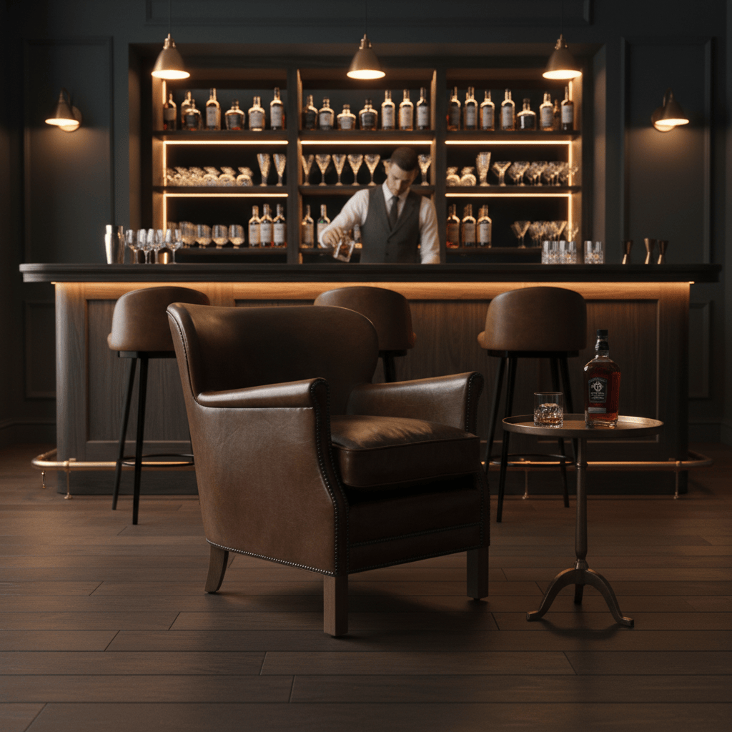 Armchair Library Leather Armchair