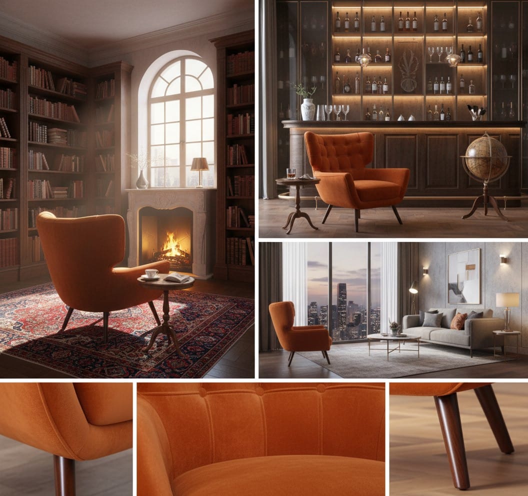 Armchair Lima Velvet Armchair