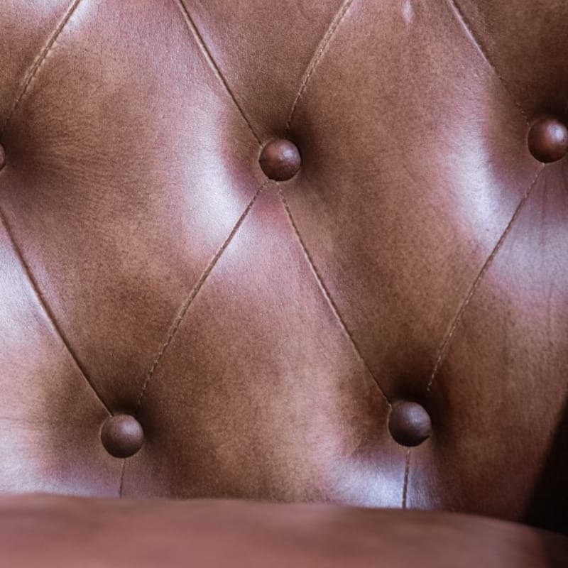Armchair Ridge Leather Chesterfield Armchair