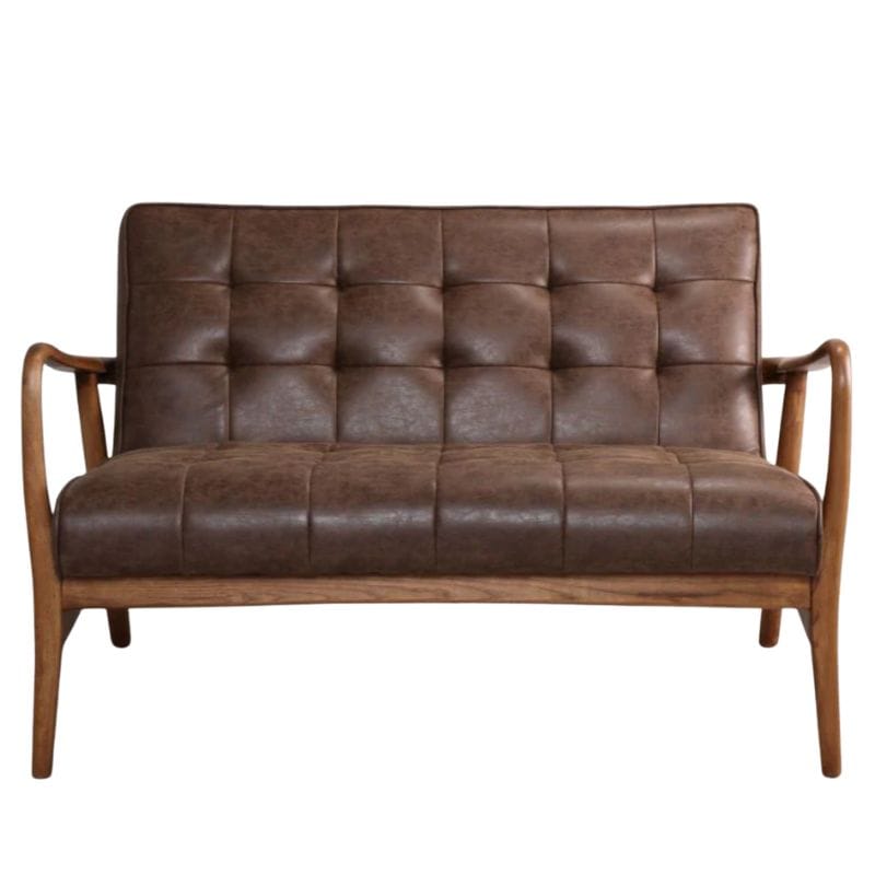 Armchair Sofa / Brown Kingsbury Faux Leather Sofa Range