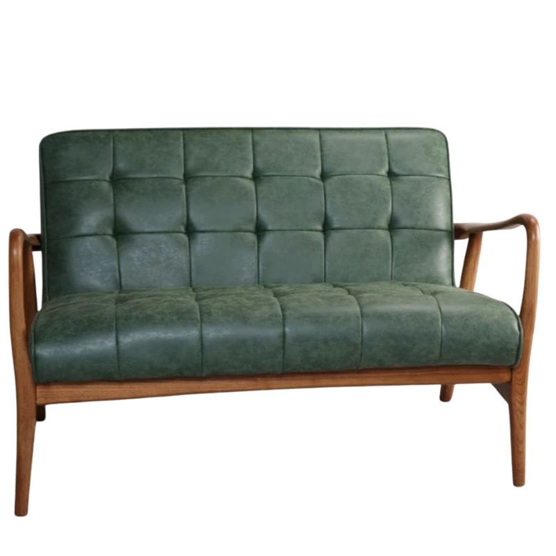 Armchair Sofa / Green Kingsbury Faux Leather Sofa Range