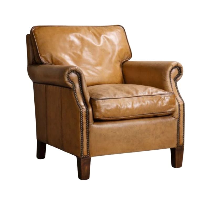 Armchair Tan Norton Leather Armchair Range