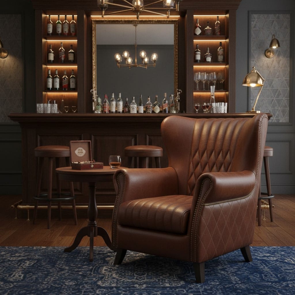 Armchair Vintage Leather Aston Armchair
