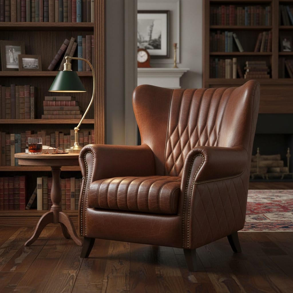 Armchair Vintage Leather Aston Armchair