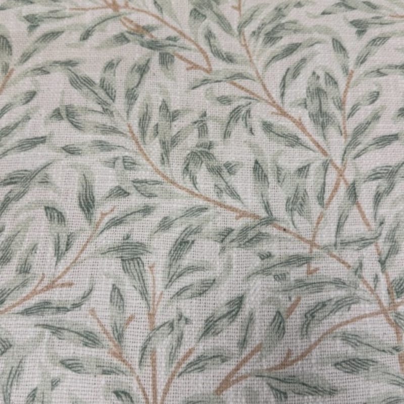 Armchair Willow Bough Occasional Armchair – Green & Ivory Cotton