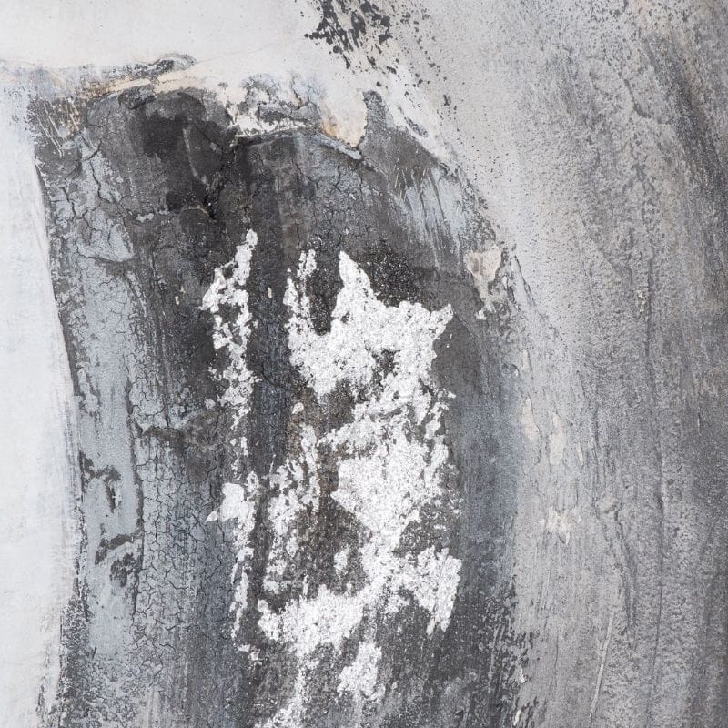 Art Galaxy Silver and Grey Hand Painted Canvas