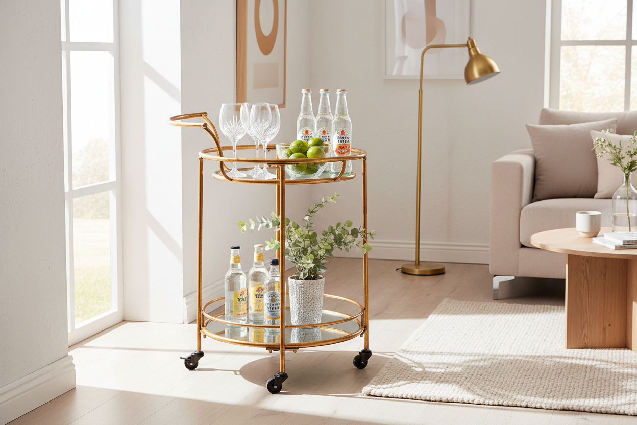 Aurelie Trolley – Scandi Luxe Home Bar