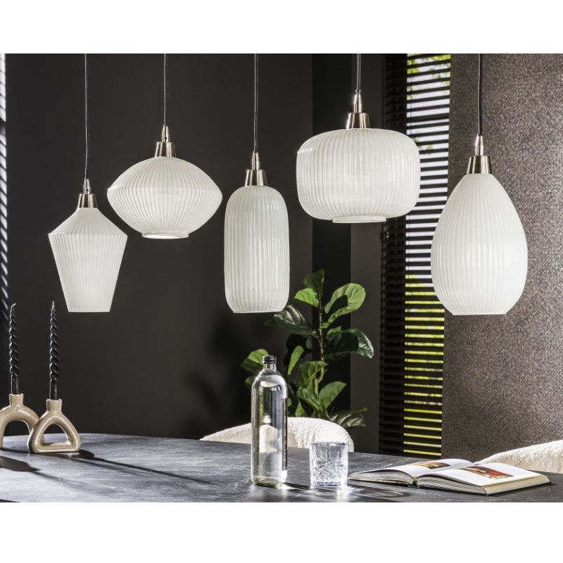 Aurora White Hanging Pendant Light