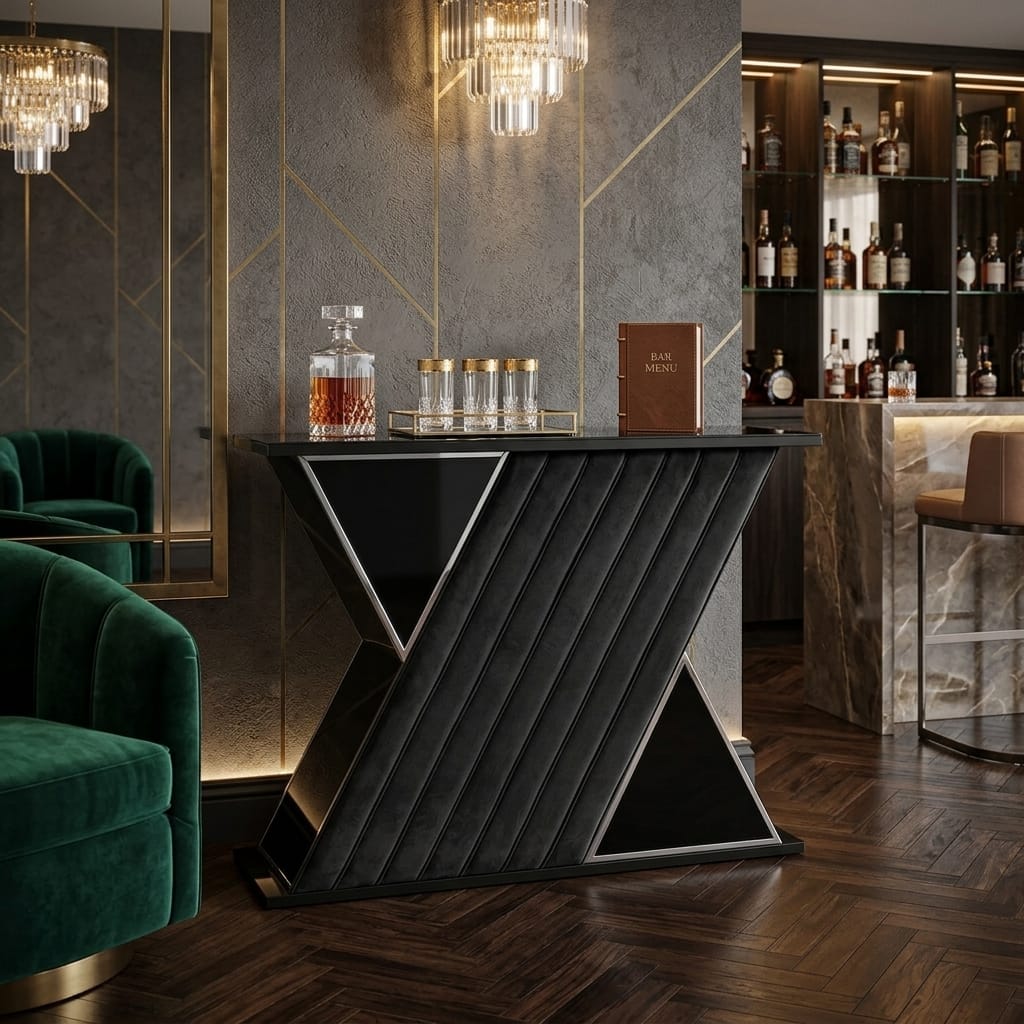 Bar Cabinet Colorado Black Home Bar