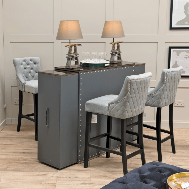 Bar Cabinet Gris Extending Home Bar Cabinet