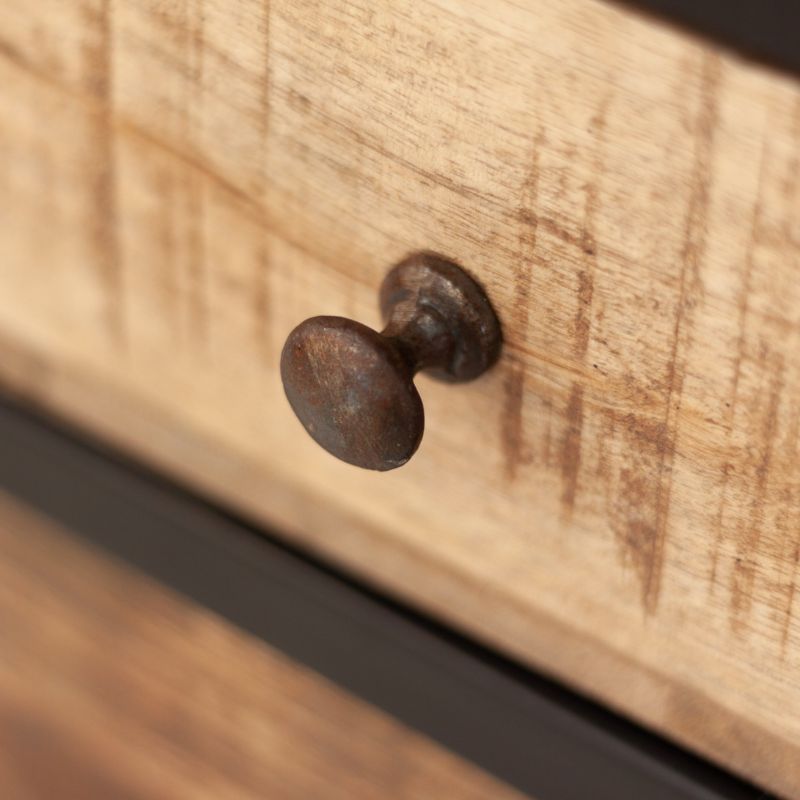 Bar Cabinet Iron Rider Industrial Motorcycle Bar Cabinet & Display Unit