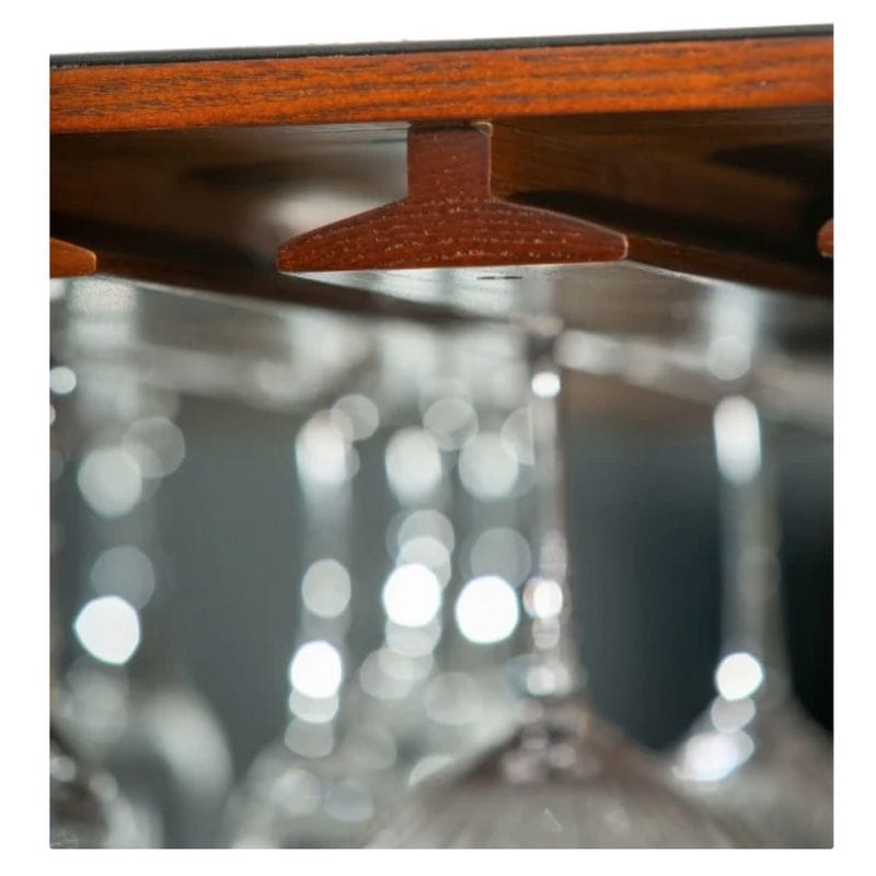 Bar Cabinet Soho Steamer Extra Large Leather Two-Door Wine / Bar Cabinet