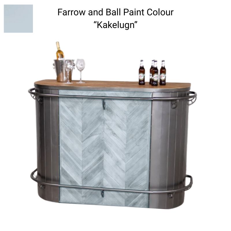 Bar Front kakelugn-blue The Foundry Home Bar Counter (Bespoke Colour)