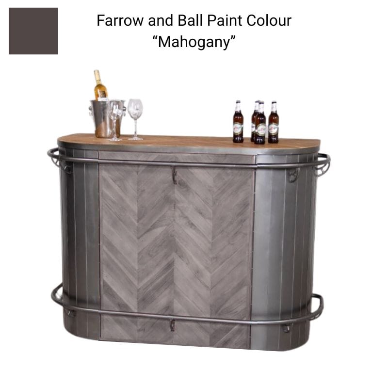 Bar Front mahogany The Foundry Home Bar Counter (Bespoke Colour)
