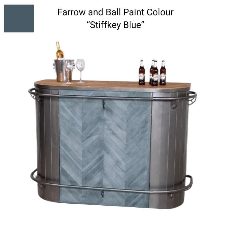 Bar Front stiffkey-blue The Foundry Home Bar Counter (Bespoke Colour)