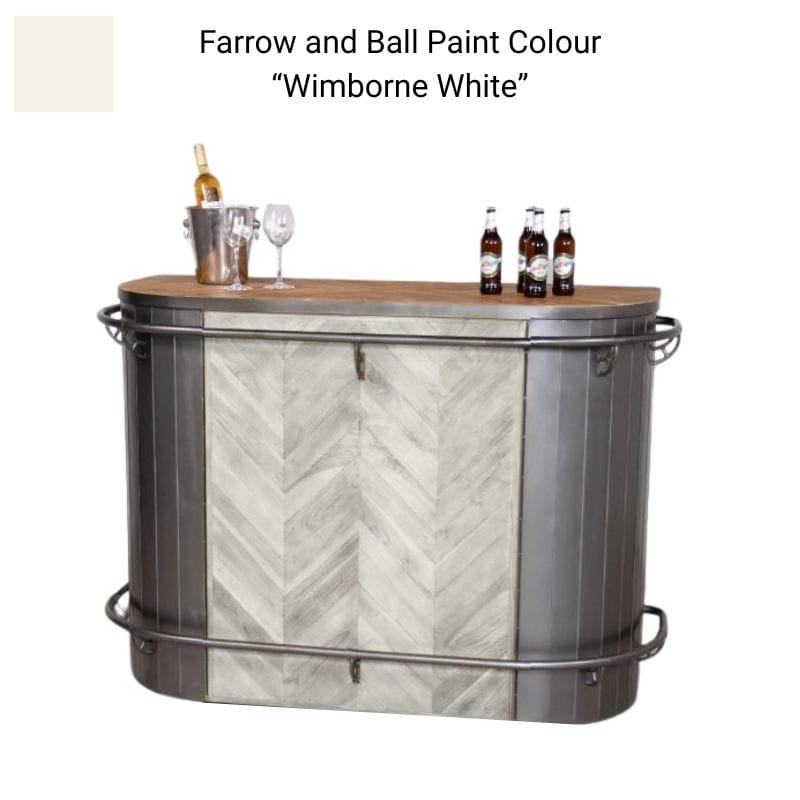 Bar Front wimborne-white The Foundry Home Bar Counter (Bespoke Colour)