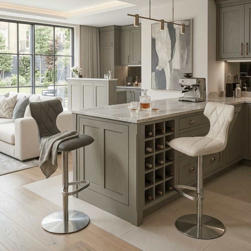 Bar Stool Ava Stainless Steel Bar Stool
