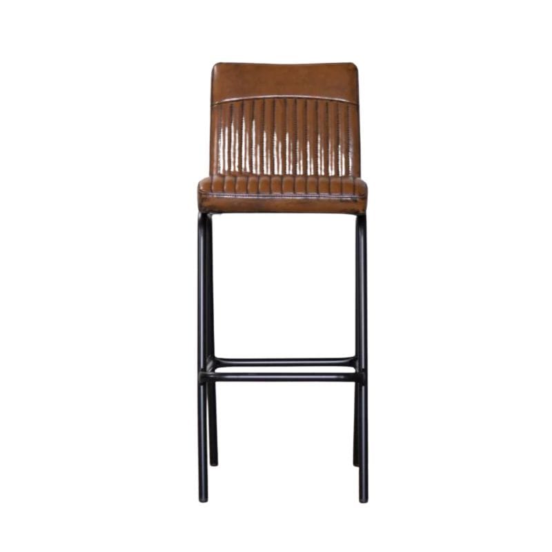 Bar Stool Brown / Bar / Black Frame Fitzrovia Bar Stool Range
