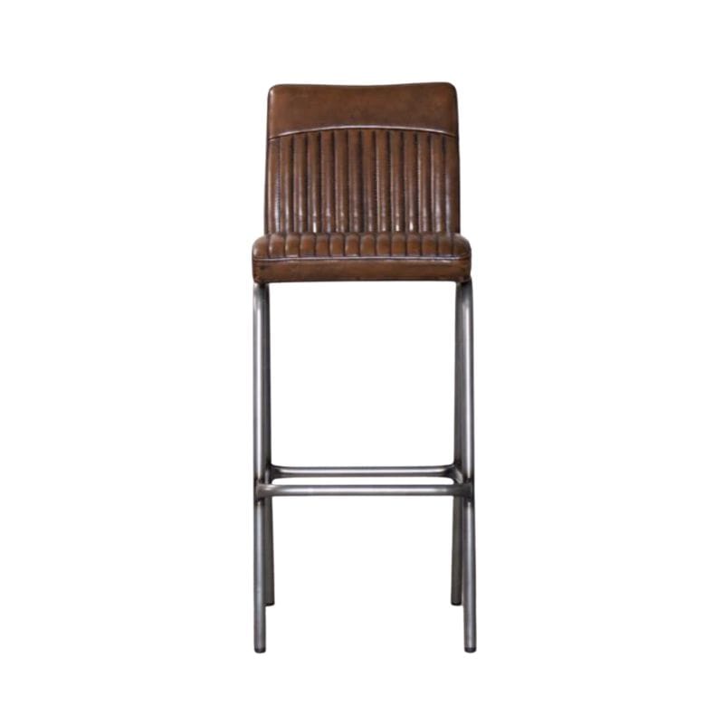 Bar Stool Brown / Bar / Gunmetal Frame Fitzrovia Bar Stool Range