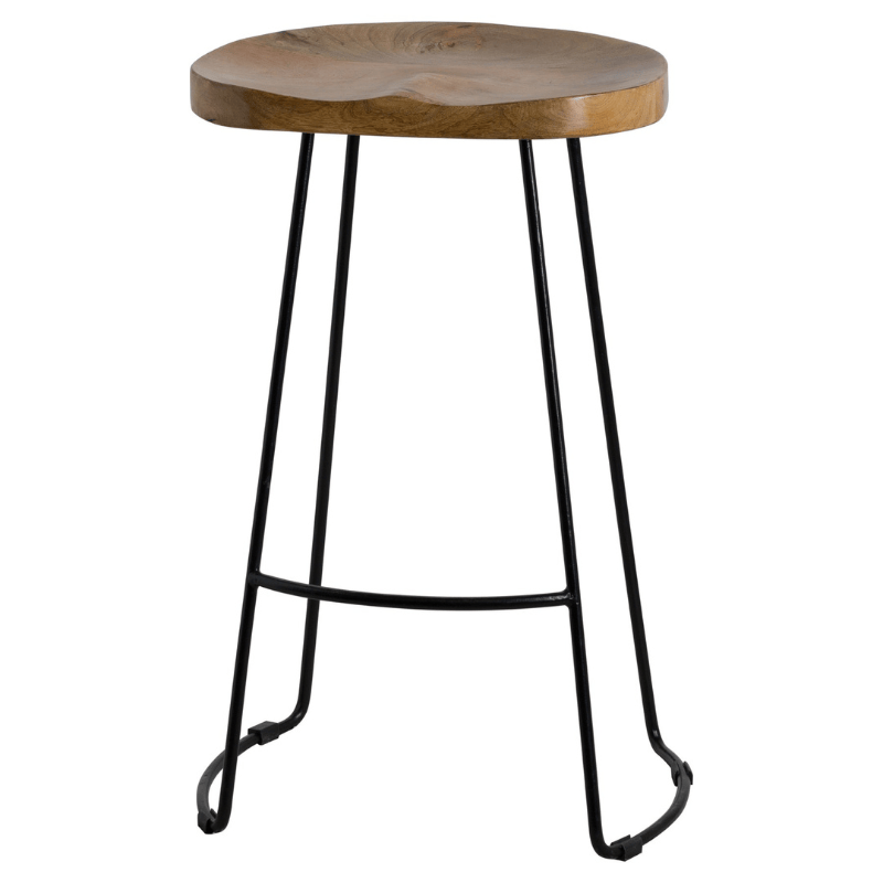 Bar Stool Franklin Hardwood Shaped Bar Stool