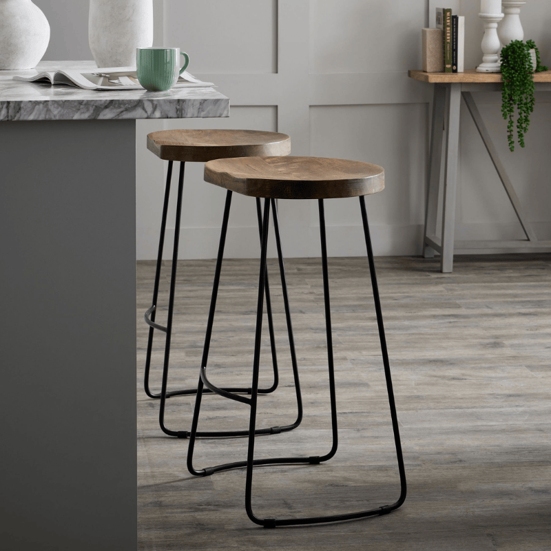 Bar Stool Franklin Hardwood Shaped Bar Stool