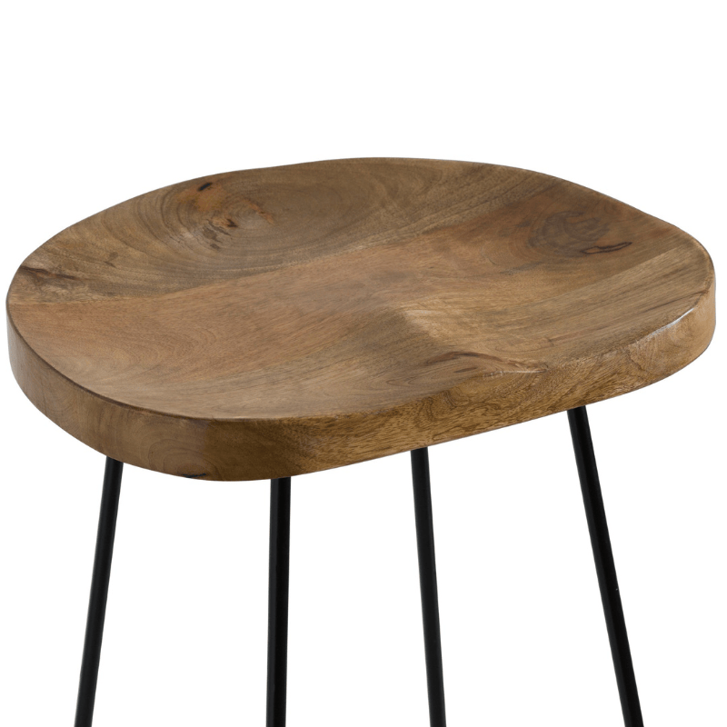 Bar Stool Franklin Hardwood Shaped Bar Stool