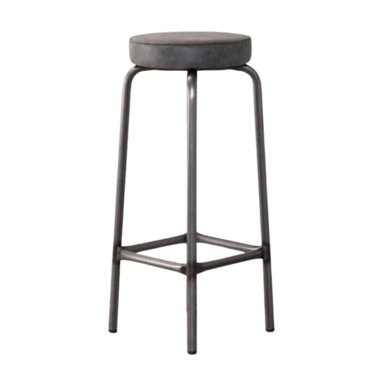 Bar Stool Green / Bar / Gunmetal Frame Stamford Faux Leather Bar Stool Range