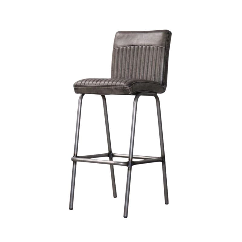 Bar Stool Grey / Bar / Gunmetal Frame Fitzrovia Bar Stool Range