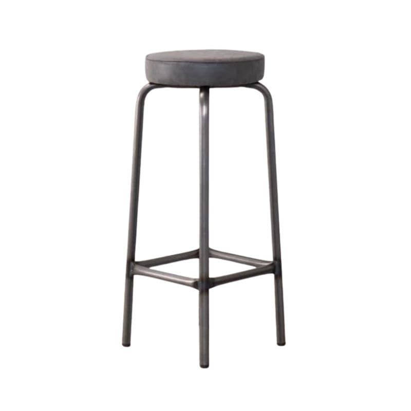 Bar Stool Grey / Bar / Gunmetal Frame Stamford Faux Leather Bar Stool Range