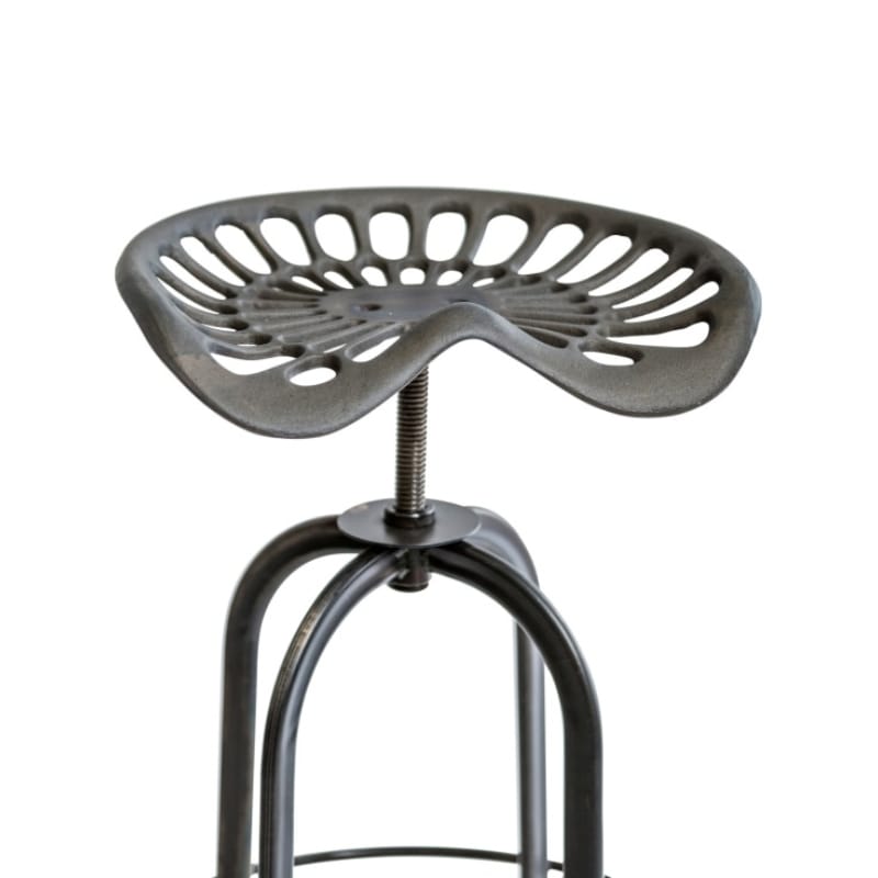 Bar Stool Industrial Tractor-Seat Style Adjustable Bar Stool